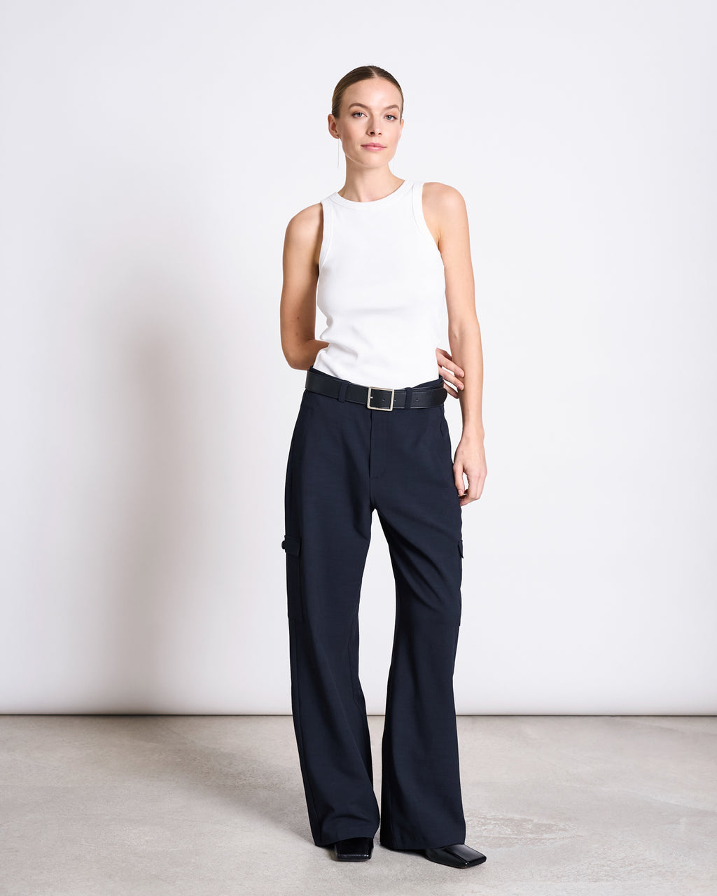 ORGANIC COTTON TANK TOP PORTO LONG WHITE GOTS T-shirt jan-n-june 5