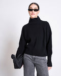 HIGH-NECK JUMPER WOOLY OLA BLACK GOTS Jumper jan-n-june 1
