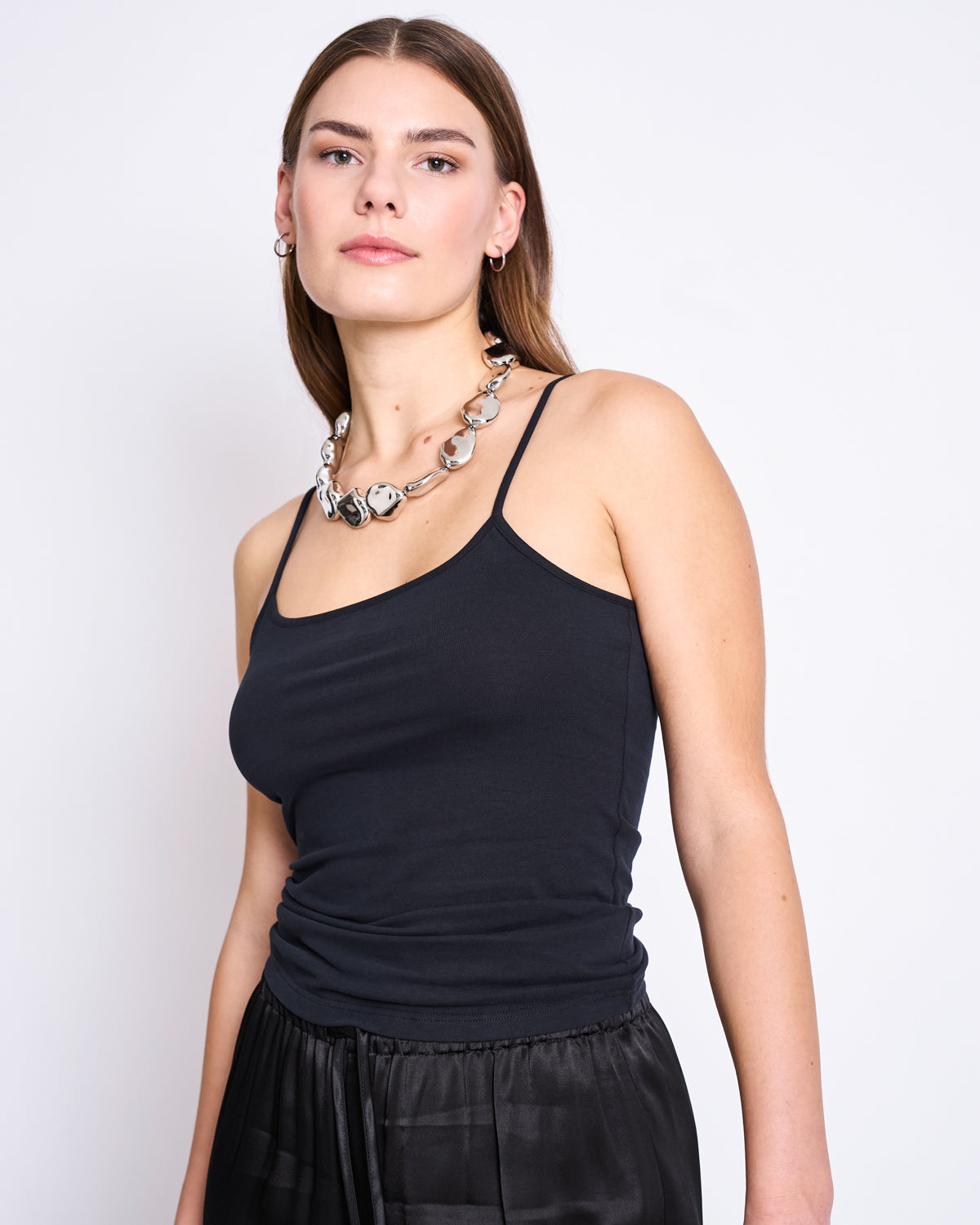 SPAGHETTI TOP CAPA BLACK GOTS T-shirt jan-n-june 2