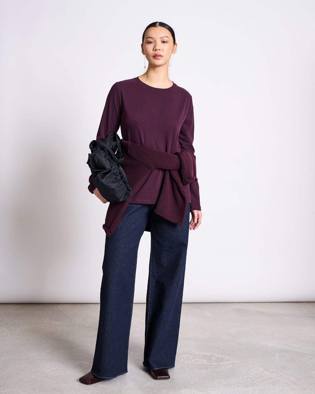 BRUSHED LONGSLEEVE BOY CHERRY LACQUER GOTS Longsleeve jan-n-june 2