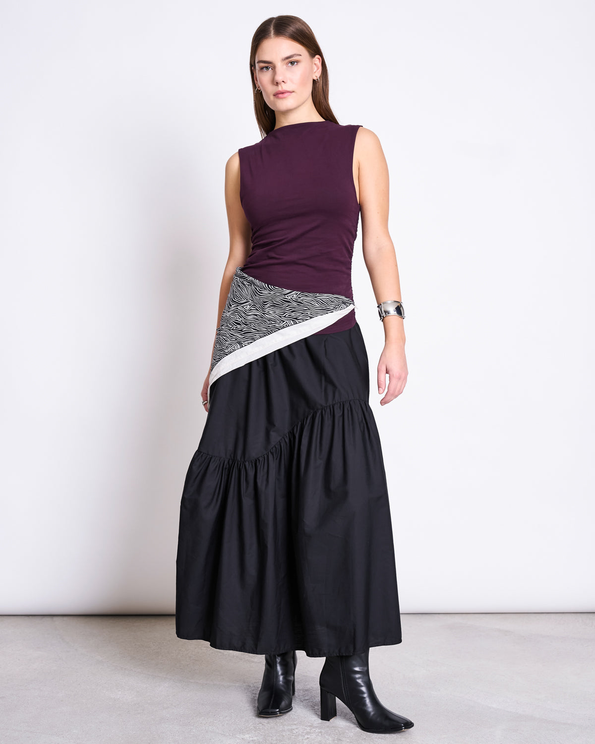 RUFFLE TOP RAFO CHERRY LACQUER GOTS T-shirt jan-n-june 3