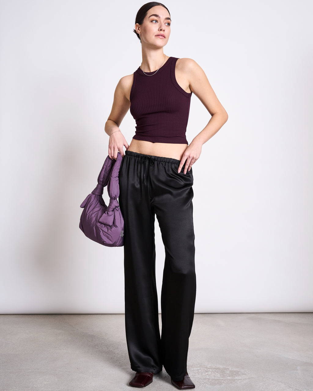 TENCEL™ LYOCELL RIB TANK TOP PORTO CHERRY LACQUER T-shirt jan-n-june 1