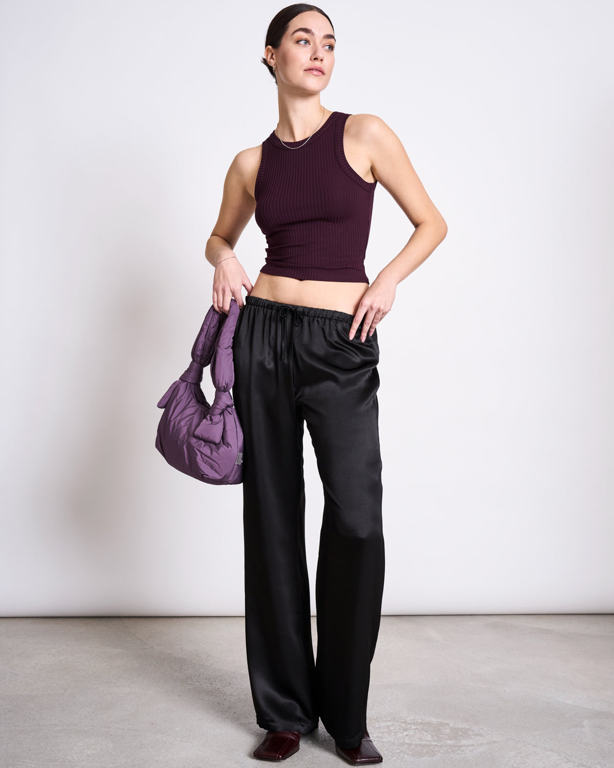 TENCEL™ LYOCELL RIB TANK TOP PORTO CHERRY LACQUER T-shirt jan-n-june 1