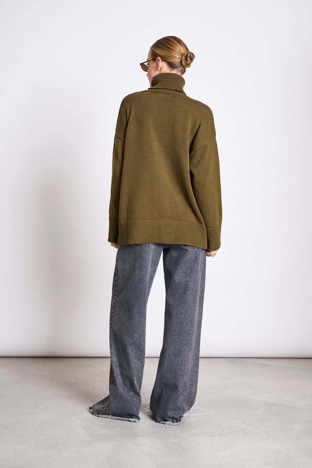 TURTLENECK MUA WOODY OLIVE GOTS Longsleeve jan-n-june 7