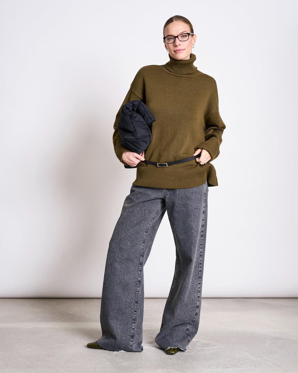 TURTLENECK MUA WOODY OLIVE GOTS Longsleeve jan-n-june 8