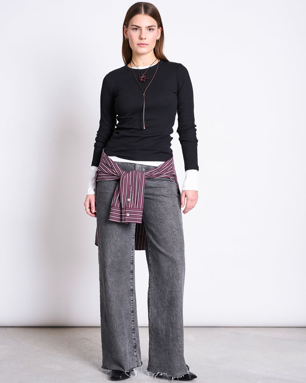 RIB LONGSLEEVE RAVA BLACK Longsleeve jan-n-june 3