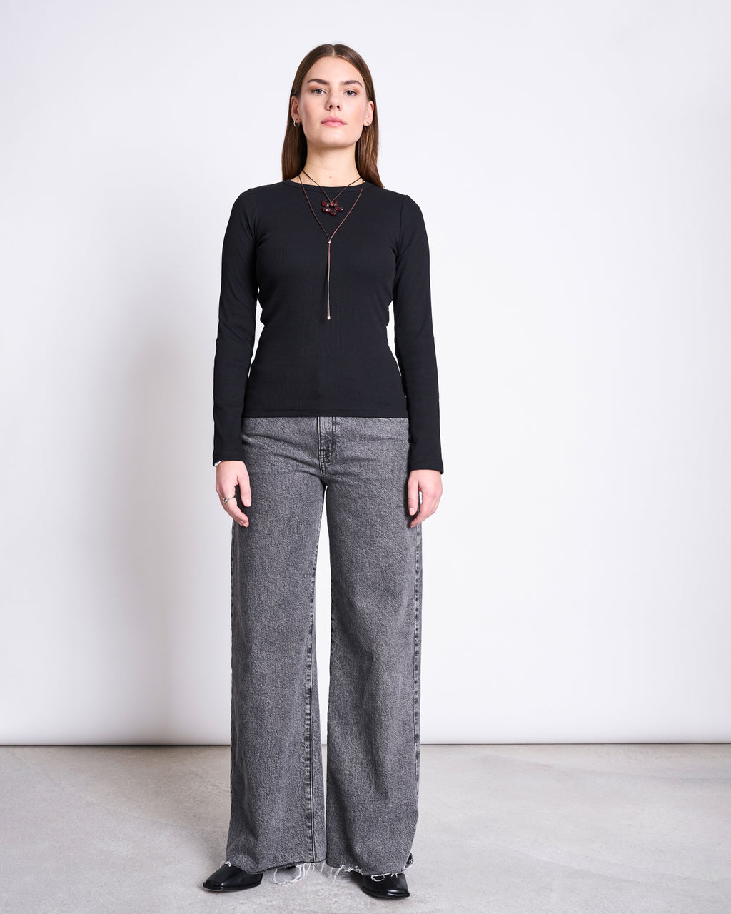 RIB LONGSLEEVE RAVA BLACK Longsleeve jan-n-june 5