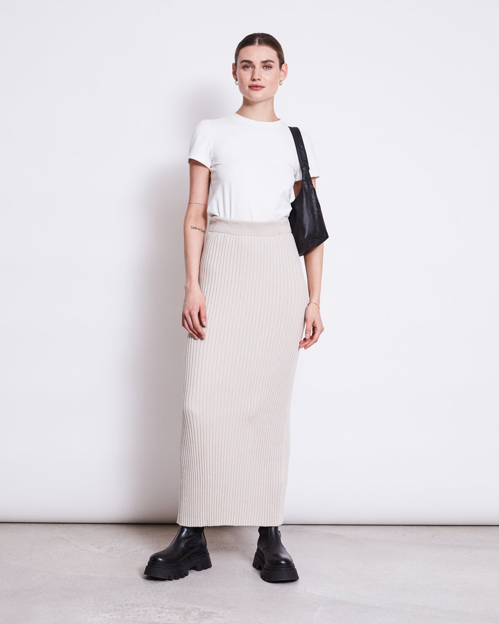 MIDI KNIT SKIRT EBBA IVORY GOTS Midi Skirt jan-n-june 4