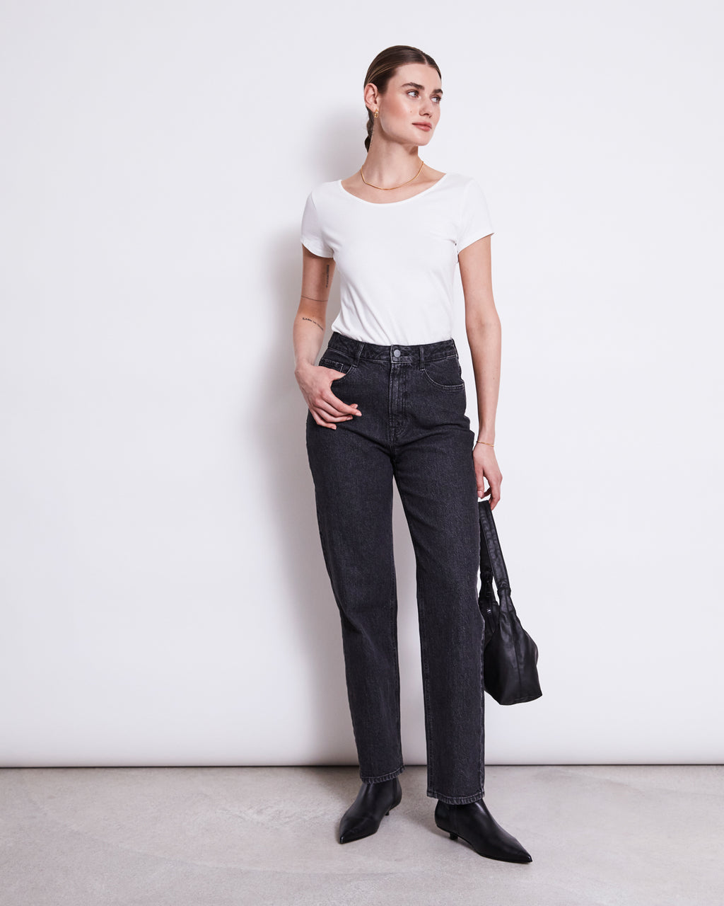 STRAIGHT LEG JEANS ALBA FADED BLACK Jeans jan-n-june 3