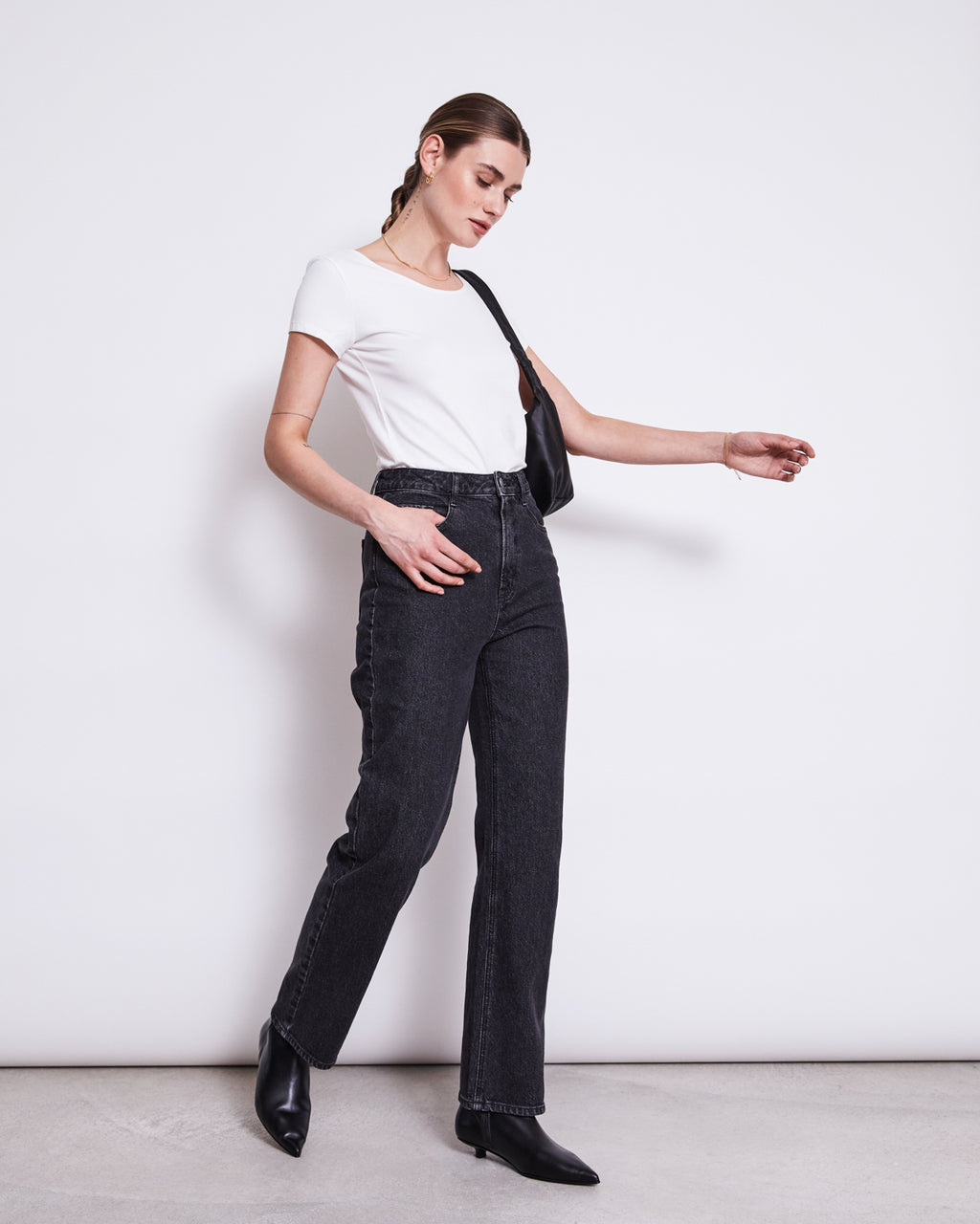 STRAIGHT LEG JEANS ALBA FADED BLACK Jeans jan-n-june 4