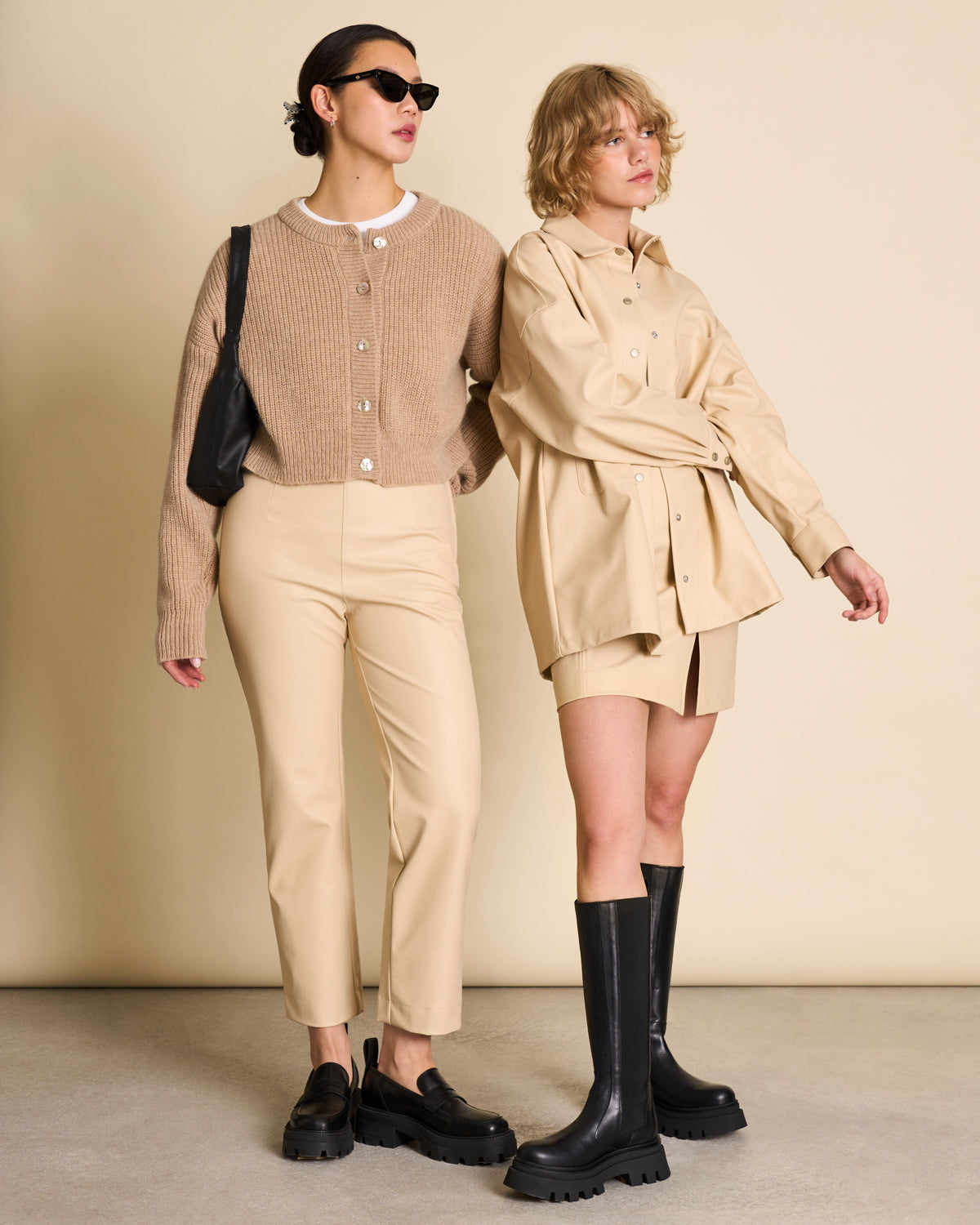 THE VEGAN COATED PANTS BUTTER pants jan-n-june 3