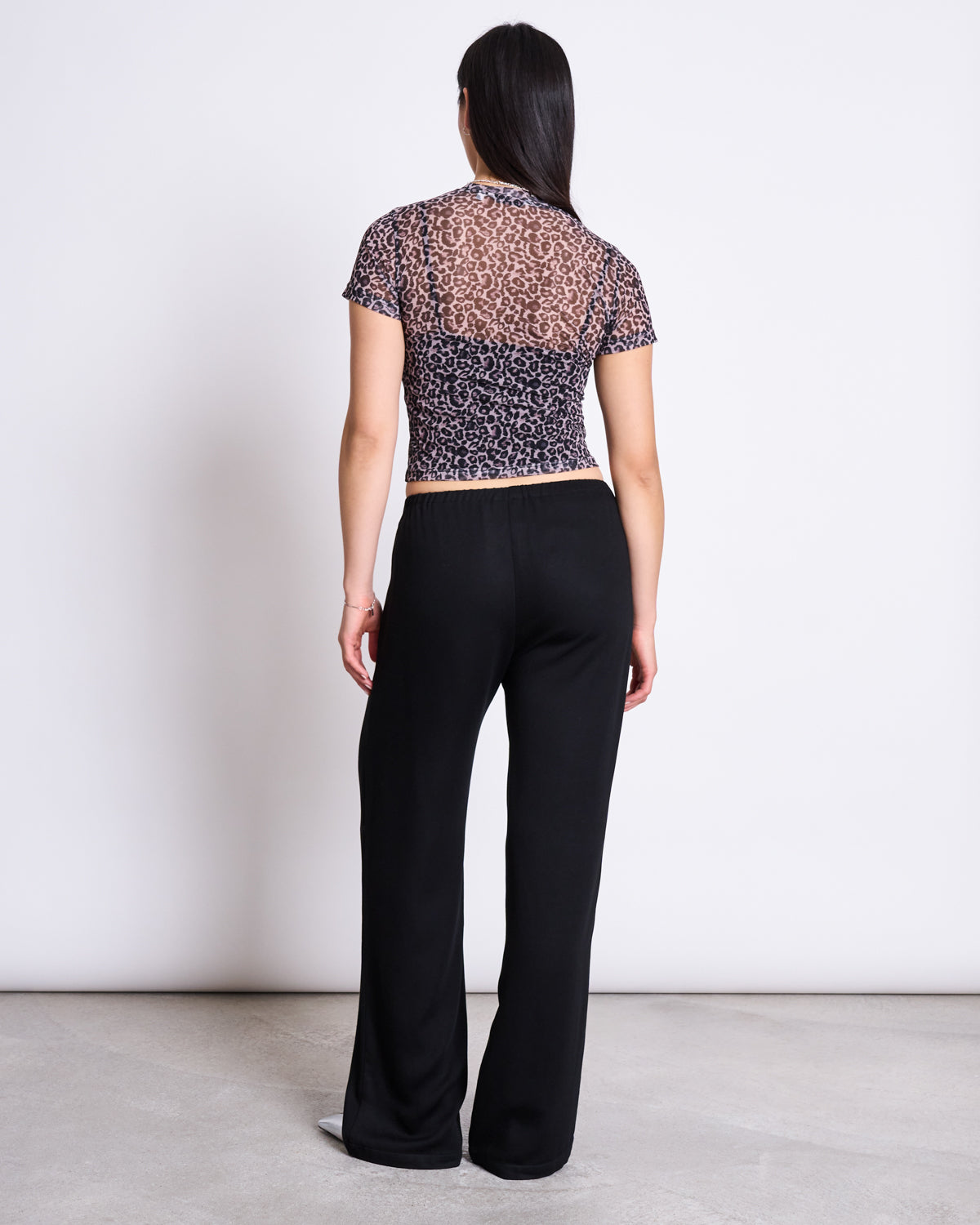 MESH T-SHIRT EVIE LEO PRINT T-shirts jan-n-june 6