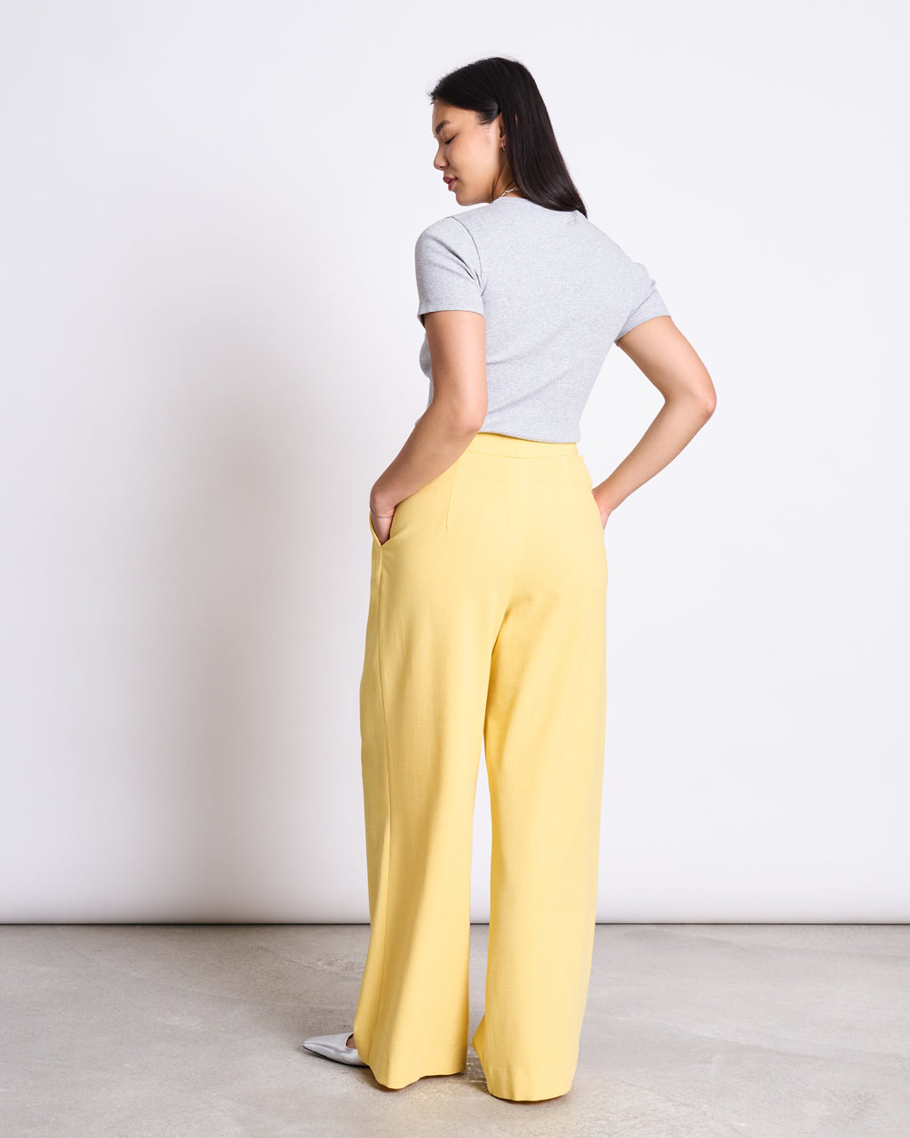 PLEATED WIDE PANTS NIVA BUTTERCUP Pants jan-n-june 4
