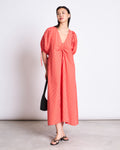 MAXI DRESS DANS CHERRY RED WHITE STRIPED Dresses jan-n-june 1