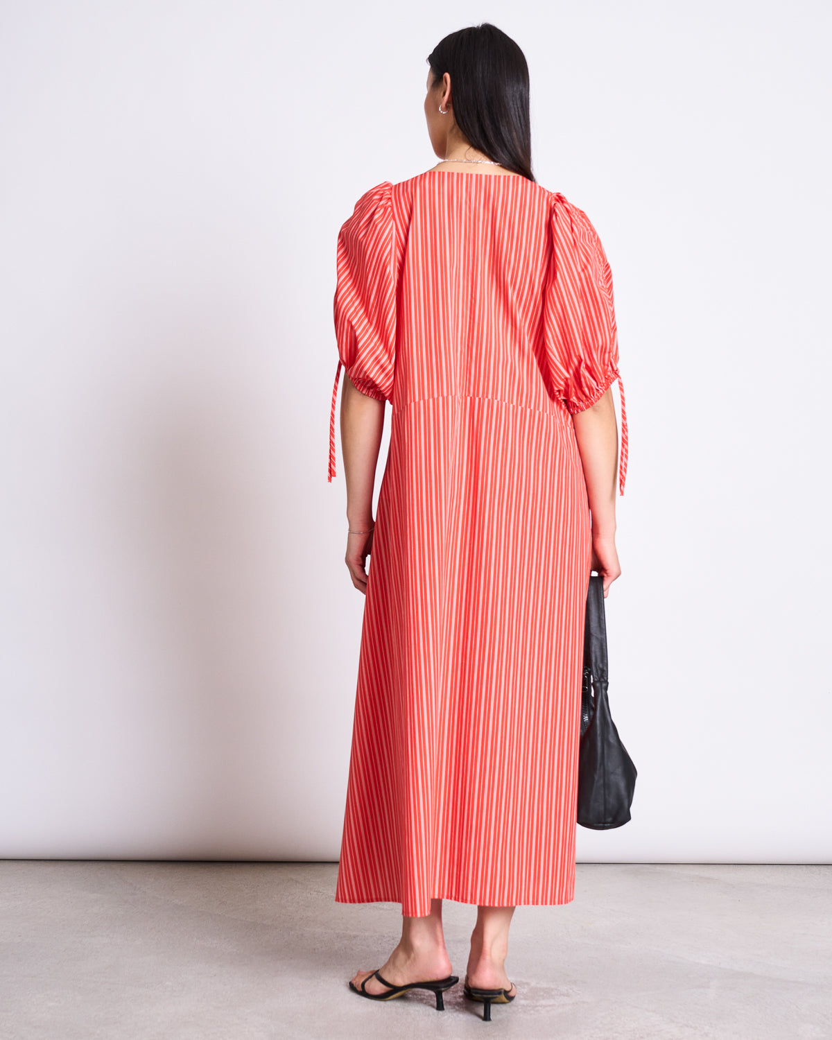 MAXI DRESS DANS CHERRY RED WHITE STRIPED Dresses jan-n-june 4