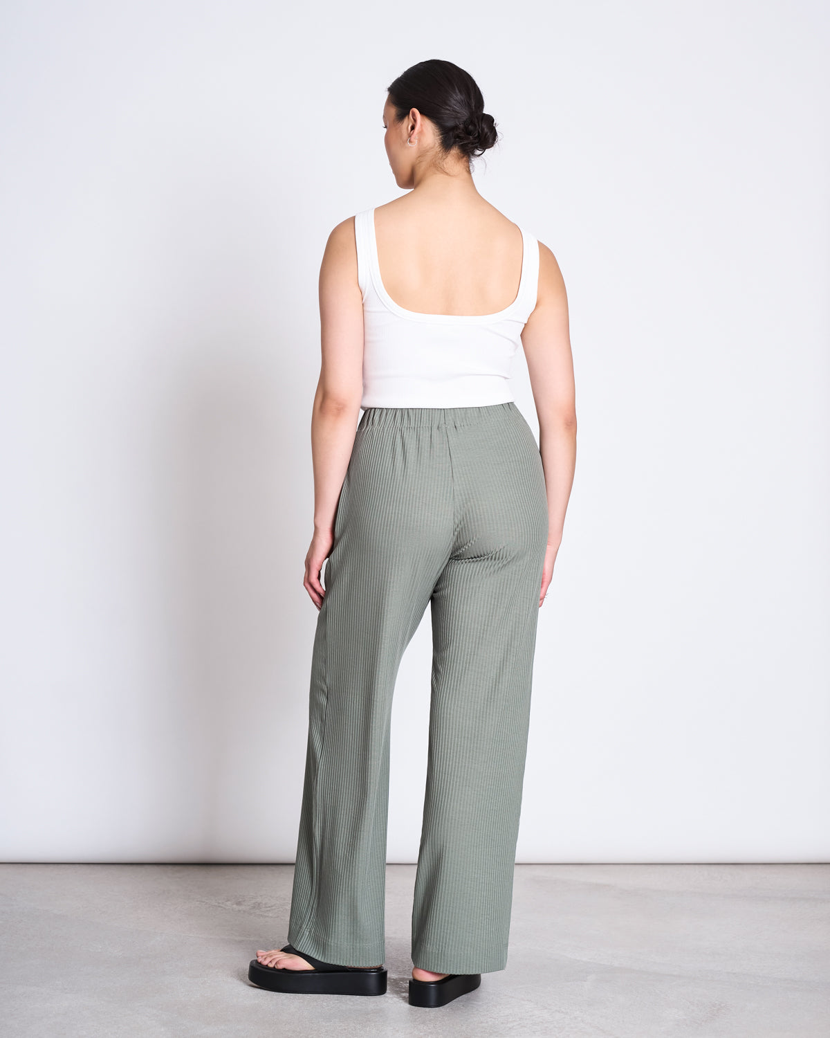 TENCEL™ LYOCELL RIB PANTS SMILLA SEA SPRAY pants jan-n-june 5