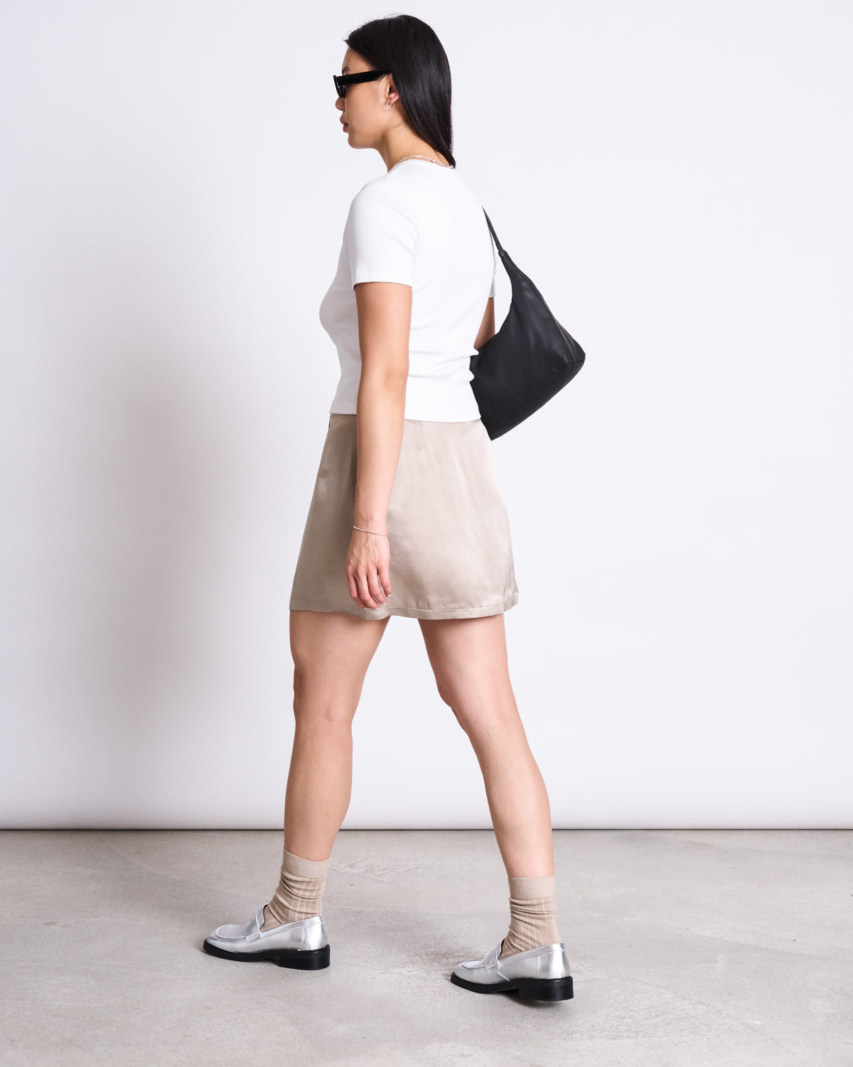 MINI SKIRT FILIO SILVER GREY Skirts jan-n-june 3