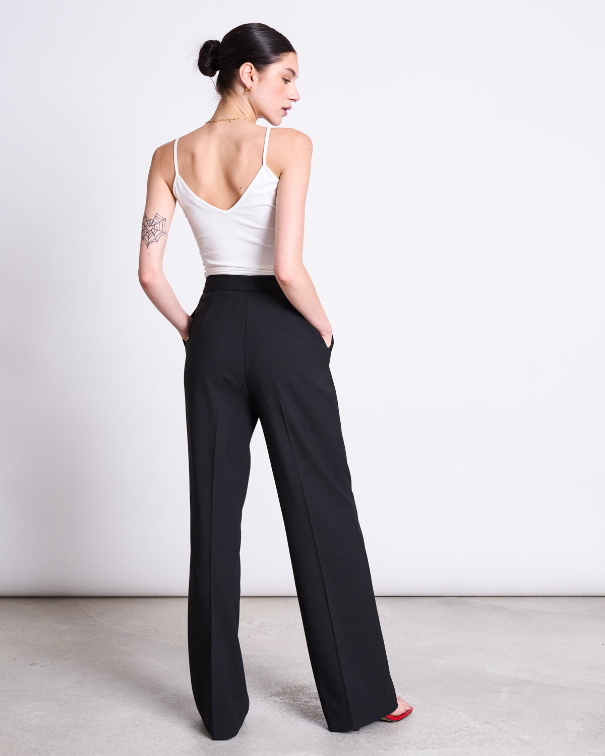 ECOVERO™ WIDE PANTS CORALIE BLACK Pants jan-n-june 1