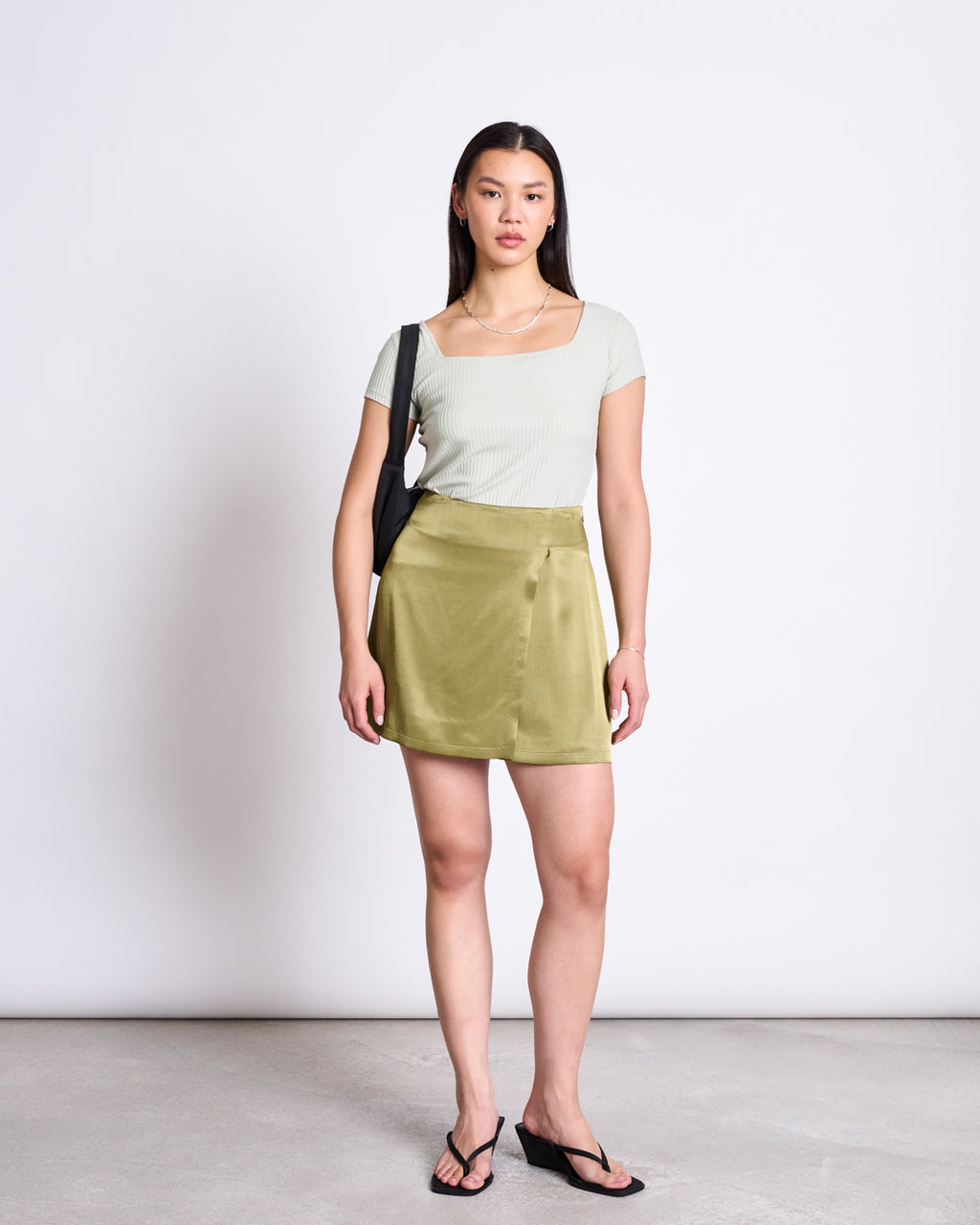 MINI SKIRT FILIO WOODY OLIVE Skirts jan-n-june 1
