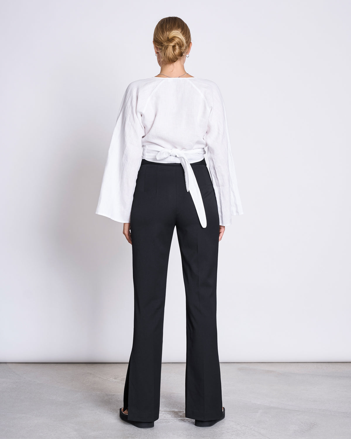 SLIT PANTS DOURO BLACK Wide Pants jan-n-june 4