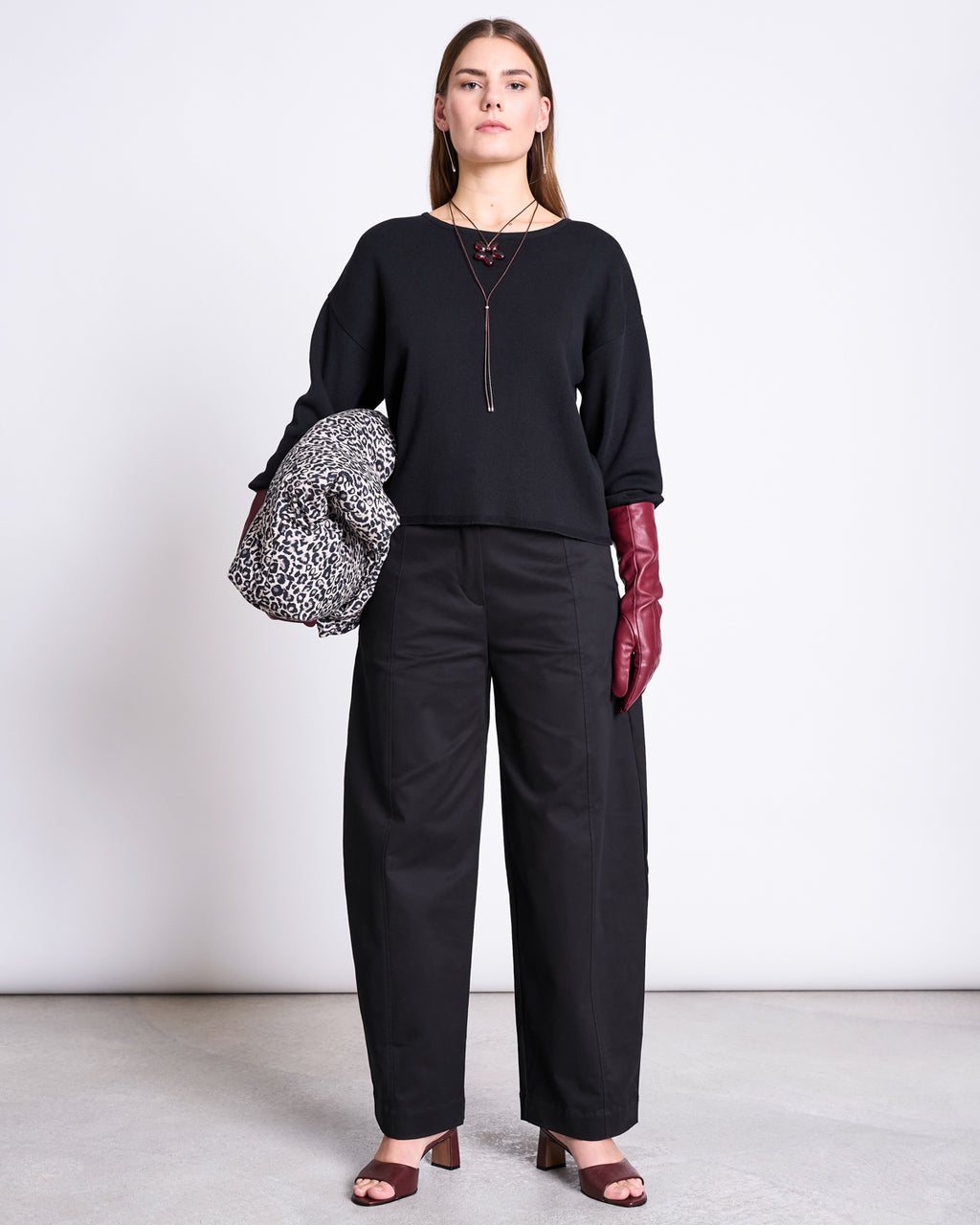 LIGHT KNIT JUMPER WILLIAMSBURG BLACK GOTS Jumper jan-n-june 1