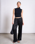 LOOSE SILKY PANTS FRIS BLACK Pants jan-n-june 1