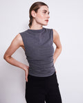 RUFFLE TOP RAFO DARK GREY GOTS jan-n-june 1