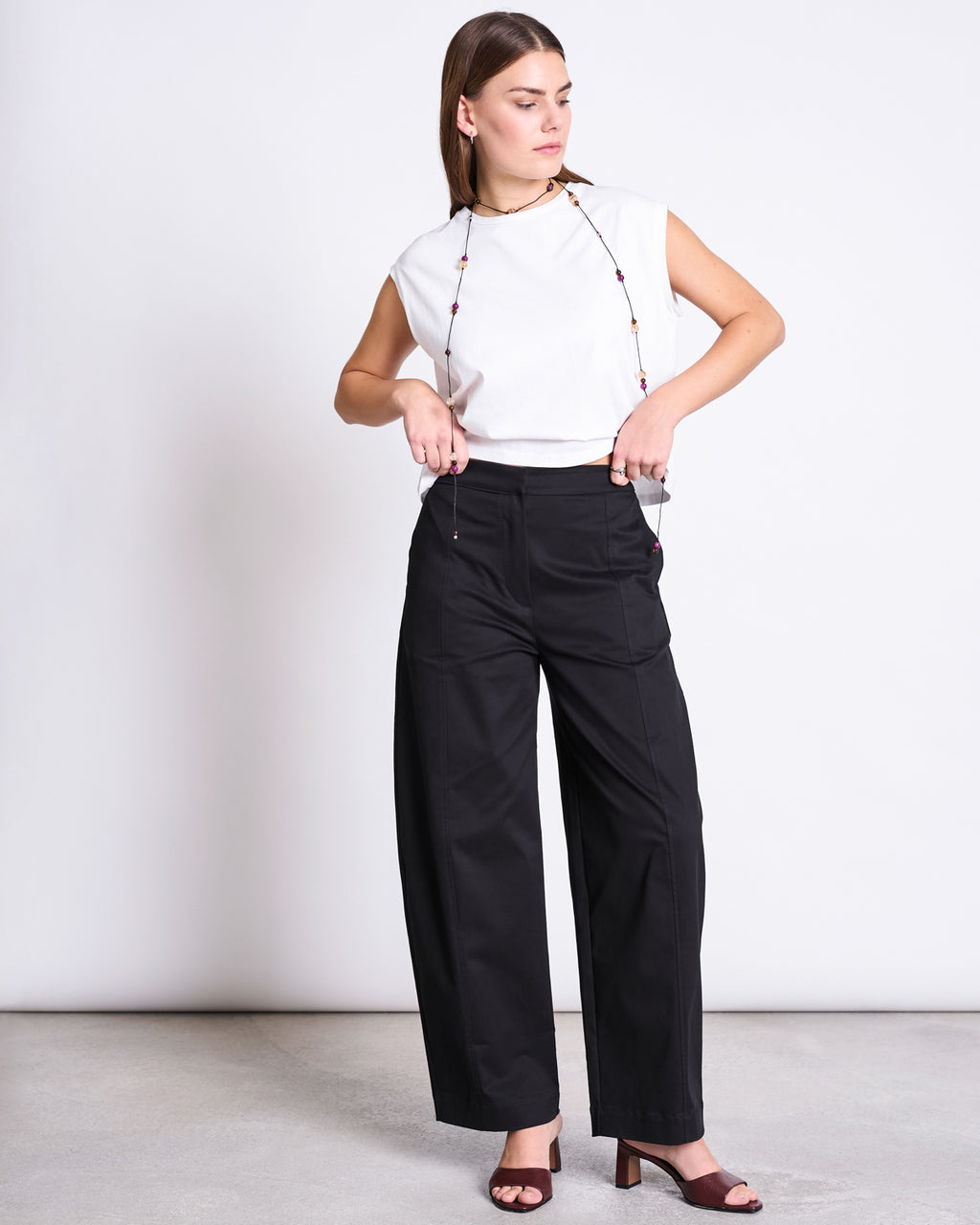 ORGANIC COTTON BARREL PANTS YAURI BLACK Pants jan-n-june 1