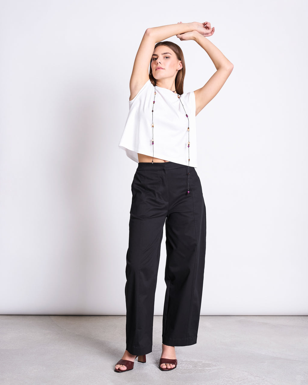 ORGANIC COTTON BARREL PANTS YAURI BLACK Pants jan-n-june 2