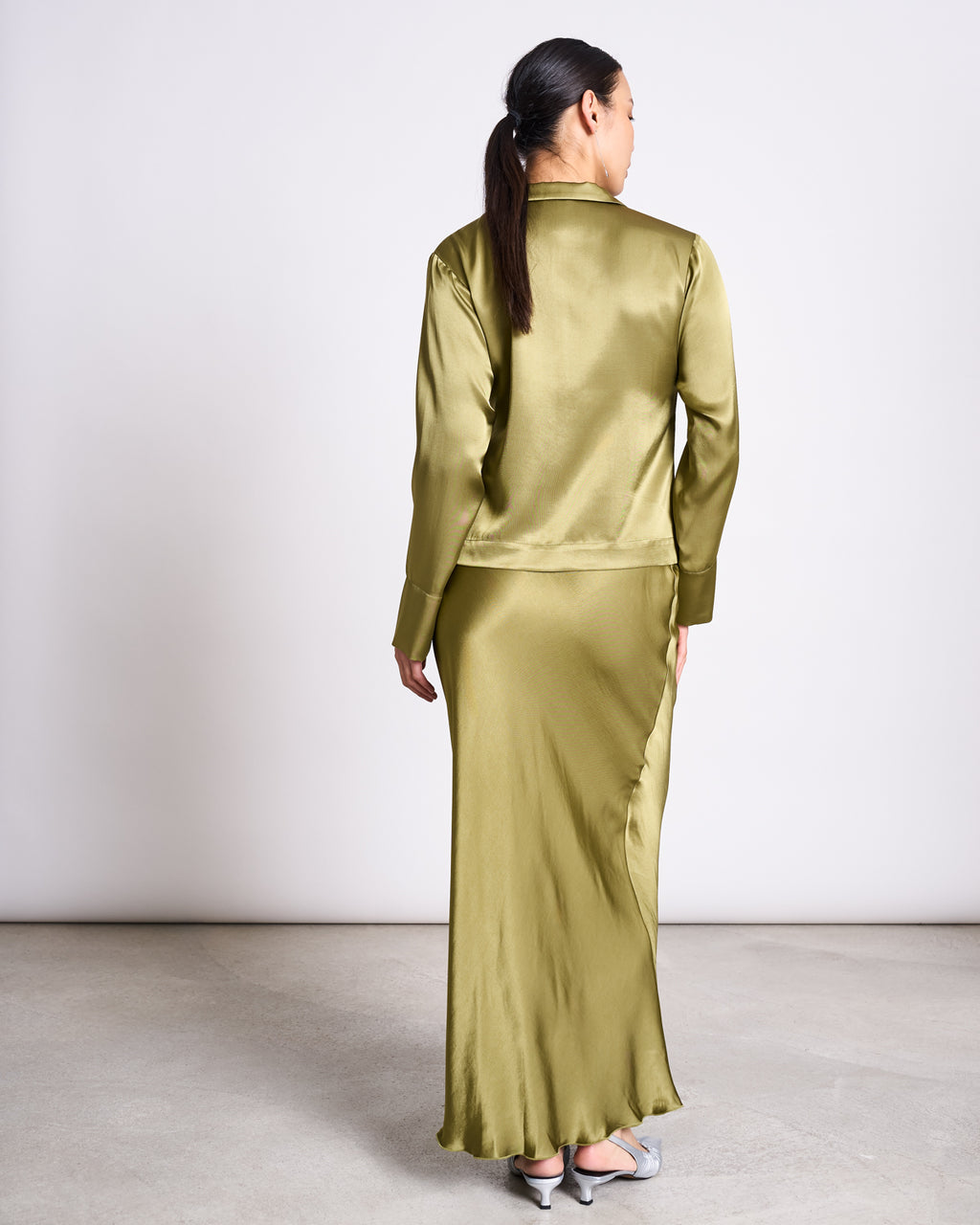 TIE BLOUSE KALUZ WOODY OLIVE T-shirt jan-n-june 5