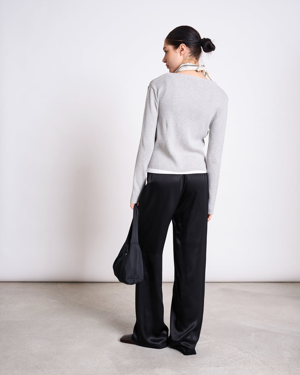 CREWNECK CARDIGAN GLIMT LIGHT GREY GOTS Cardigan jan-n-june 3