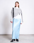 MAXI SATIN SKIRT SERIN RETRO BLUE Skirt jan-n-june 1