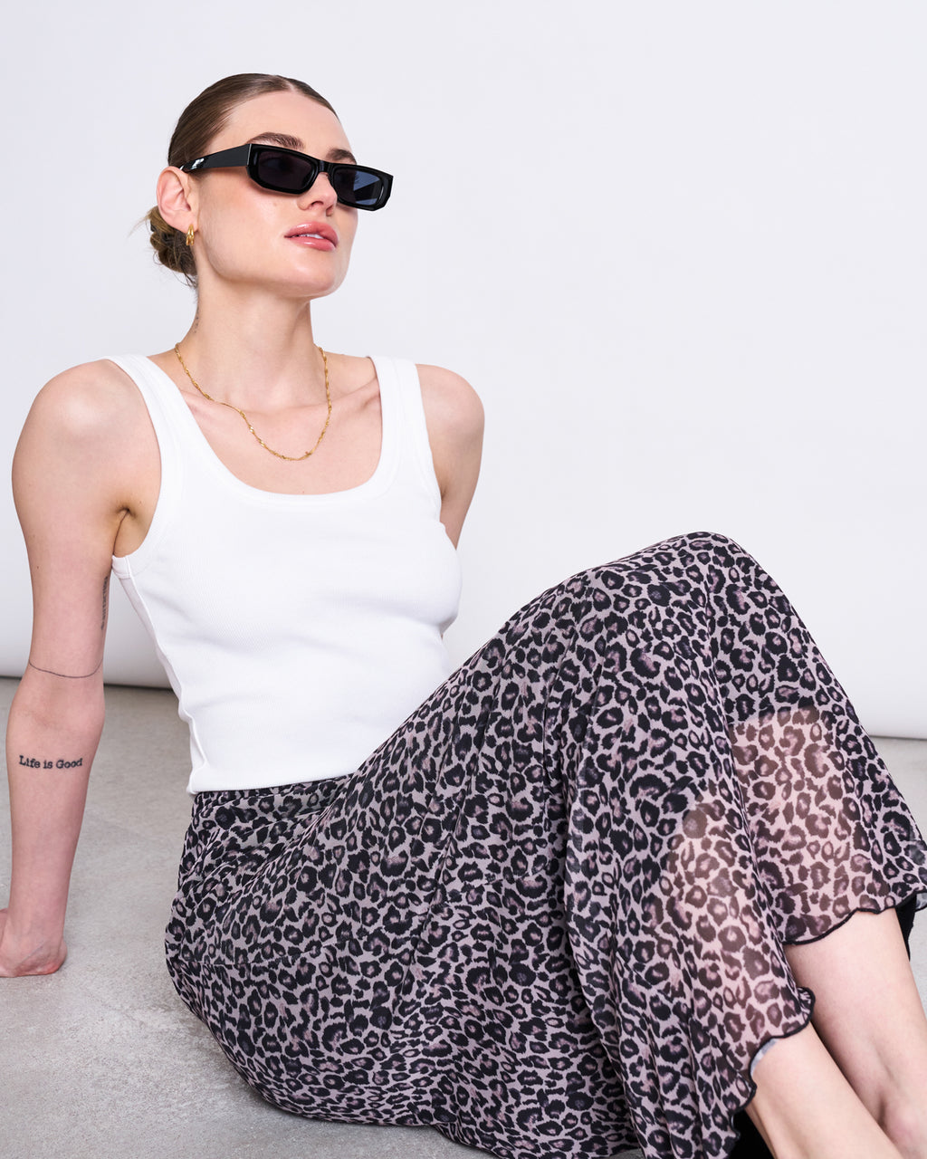 MESH MAXI SKIRT SMUK LEO PRINT Skirts jan-n-june 3