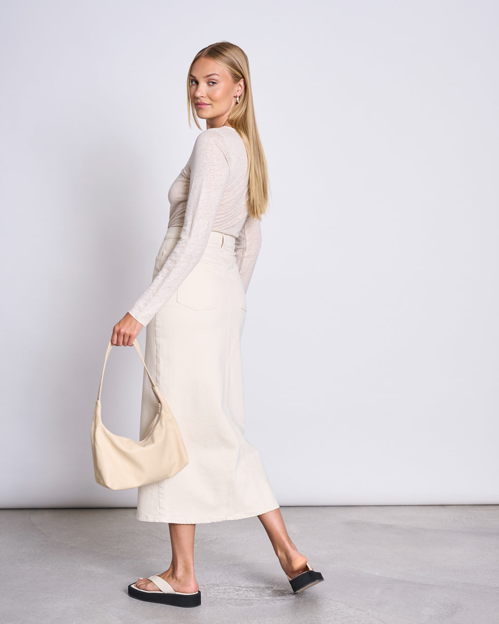 LINEN LONGSLEEVE KEISS IVORY GOTS Longsleeve jan-n-june 7