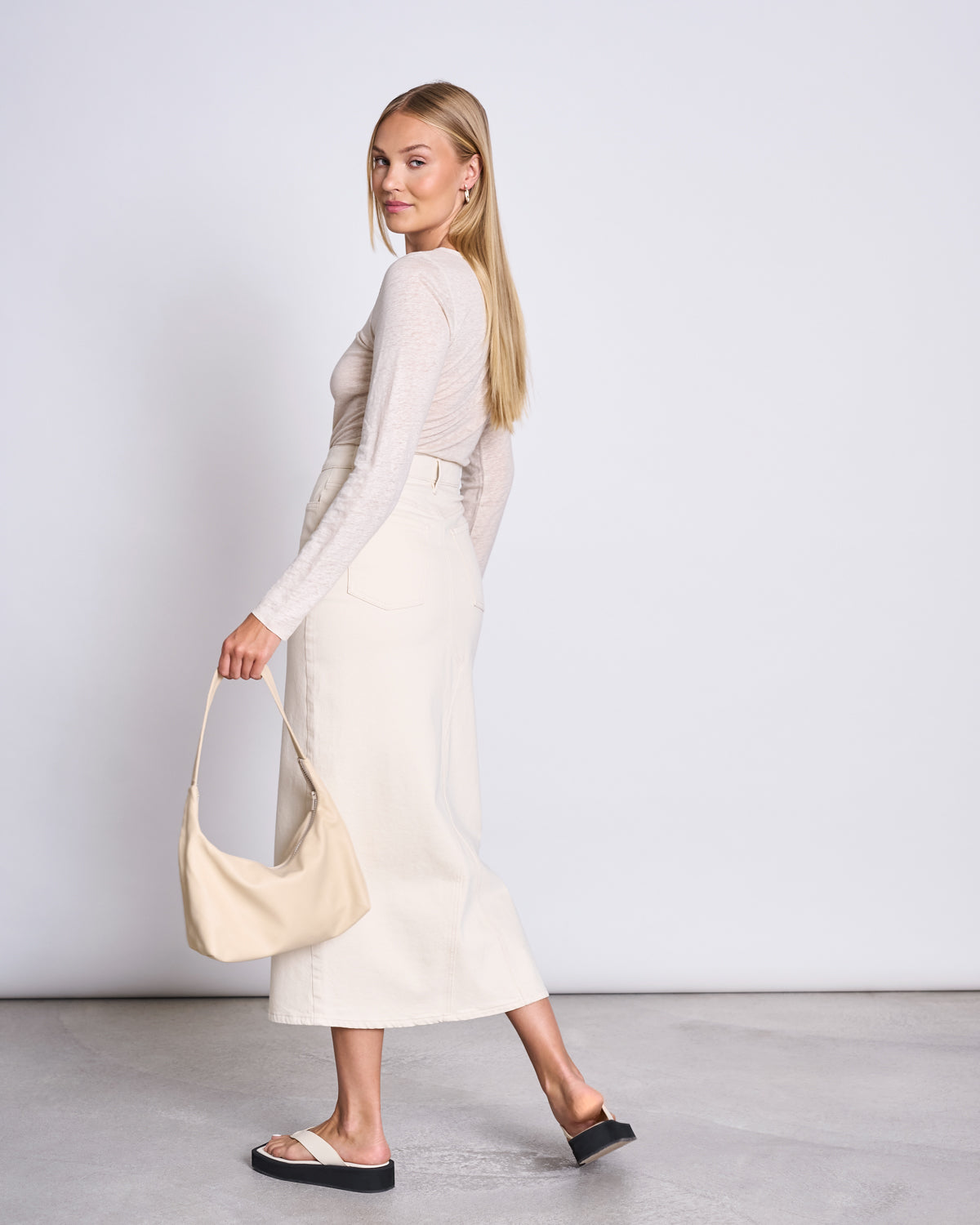 LINEN LONGSLEEVE KEISS IVORY GOTS Longsleeve jan-n-june 7