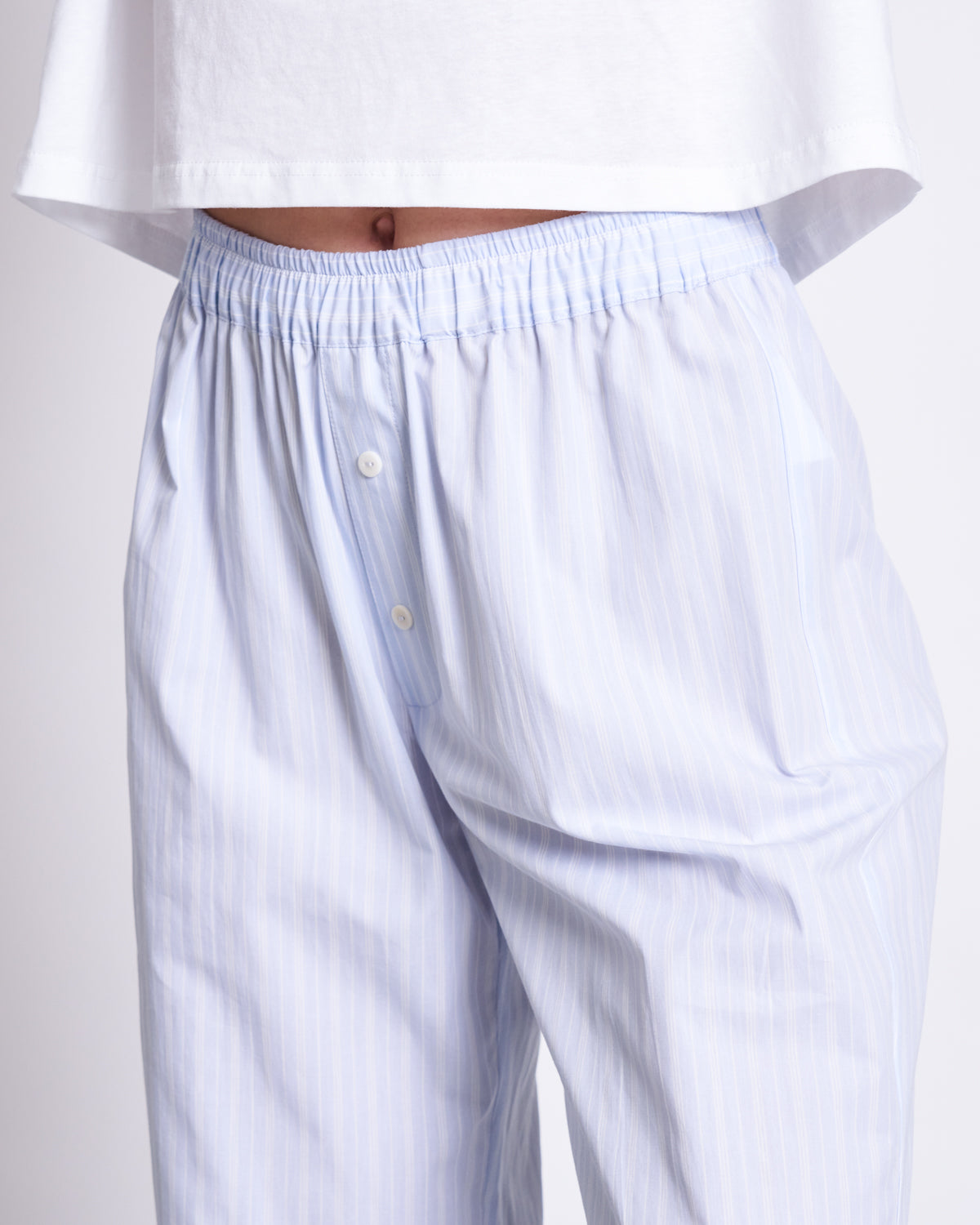 COTTON PANTS SOBY BLUE WHITE STRIPED GOTS Pants jan-n-june 4