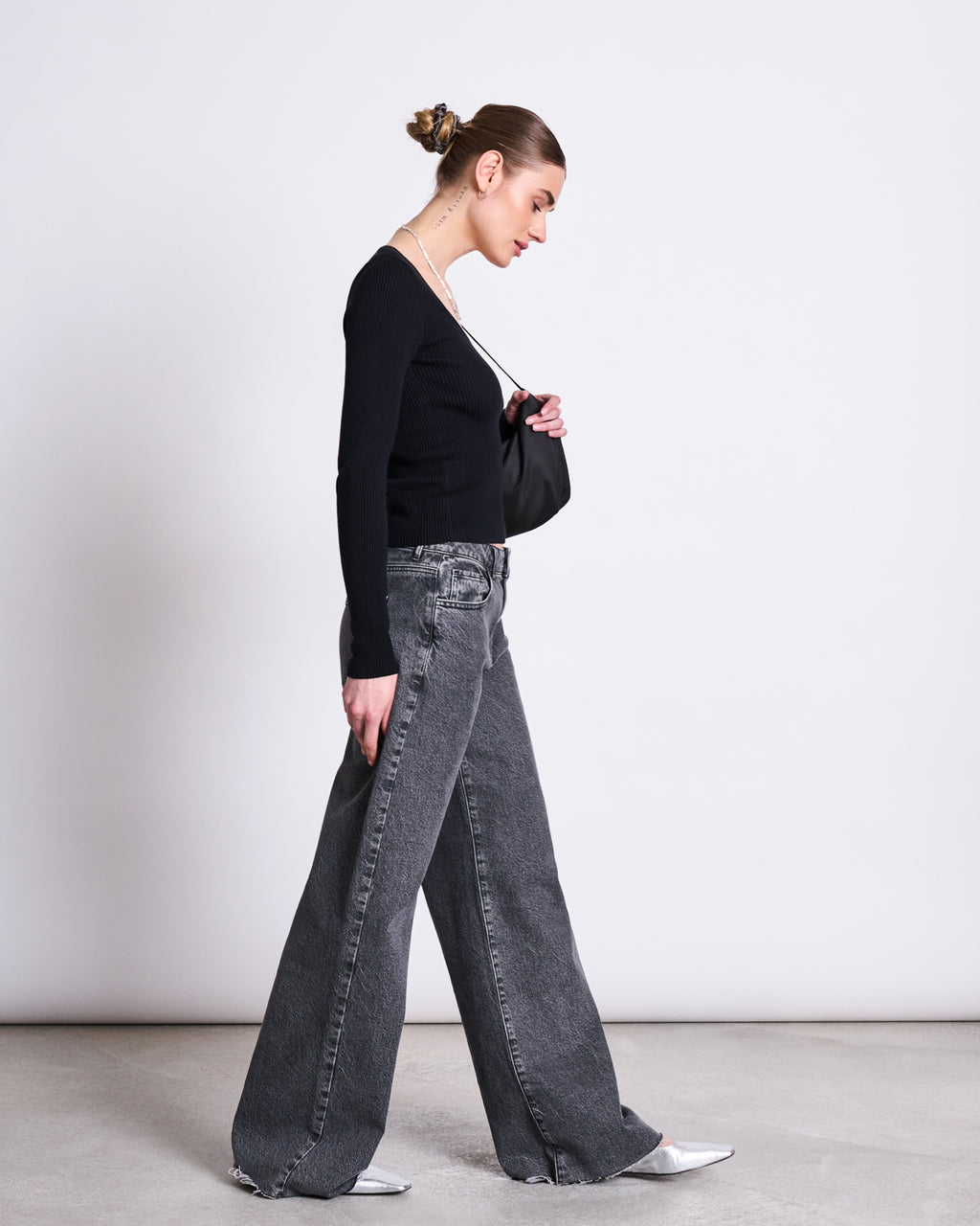 KNIT LONGSLEEVE TIGE BLACK GOTS Longsleeve jan-n-june 3