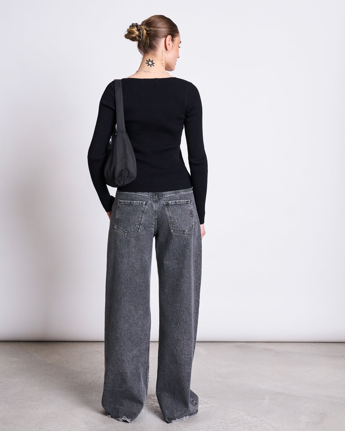 KNIT LONGSLEEVE TIGE BLACK GOTS Longsleeve jan-n-june 4