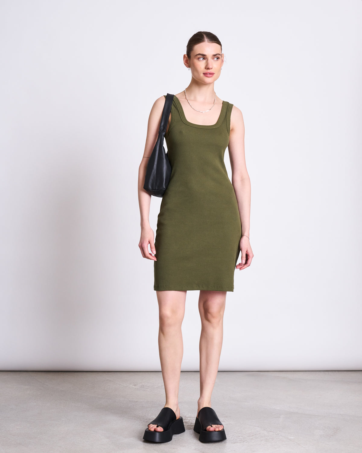 MINI DRESS TALMINE DARK OLIVE GOTS Dresses jan-n-june 3