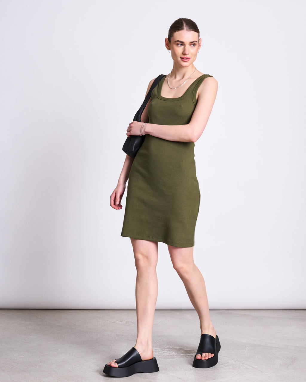 MINI DRESS TALMINE DARK OLIVE GOTS Dresses jan-n-june 2