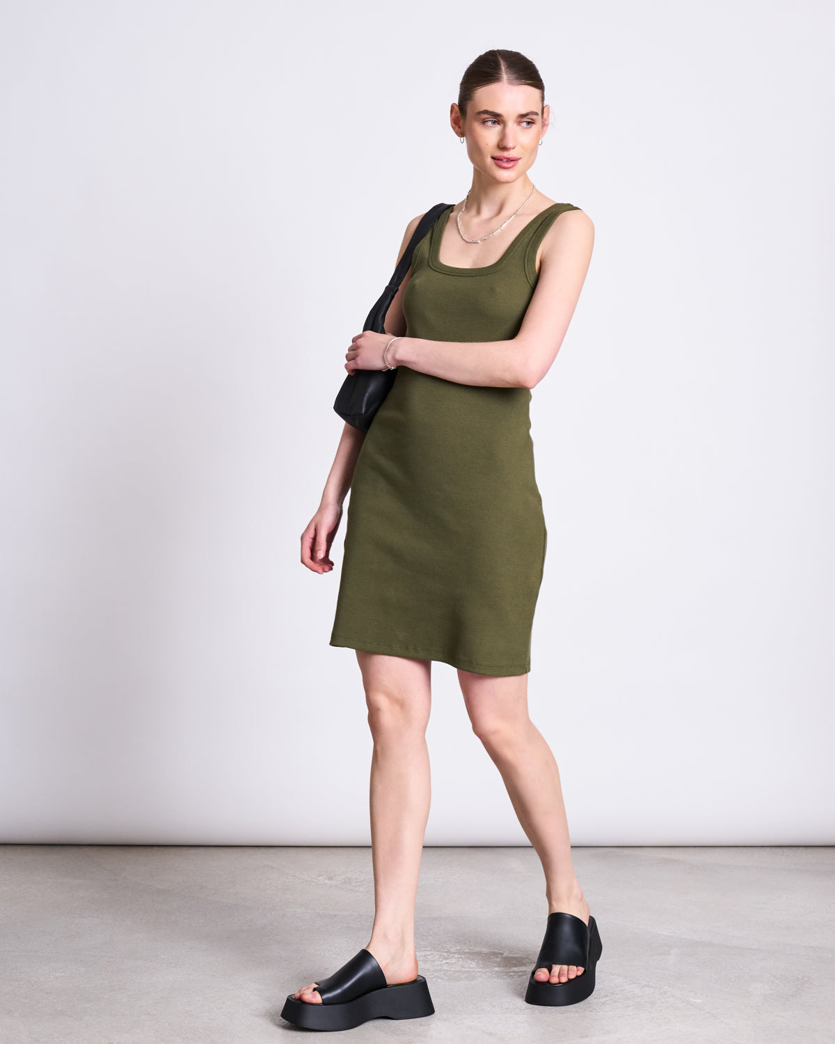 MINI DRESS TALMINE DARK OLIVE GOTS Dresses jan-n-june 2