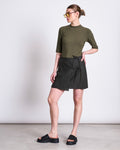 LINEN TIE SKIRT KYS DARK OLIVE Skirts jan-n-june 1