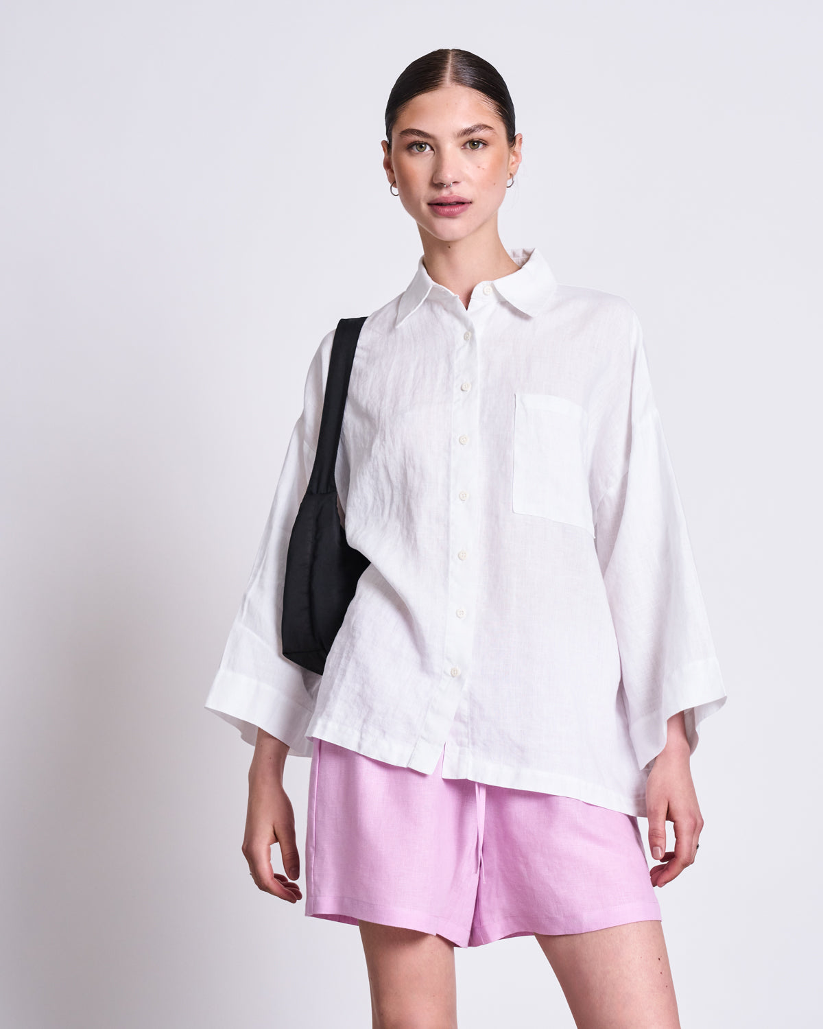 LINEN DRAWSTRING SHORTS MARUM LIGHT ORCHID Shorts jan-n-june 3