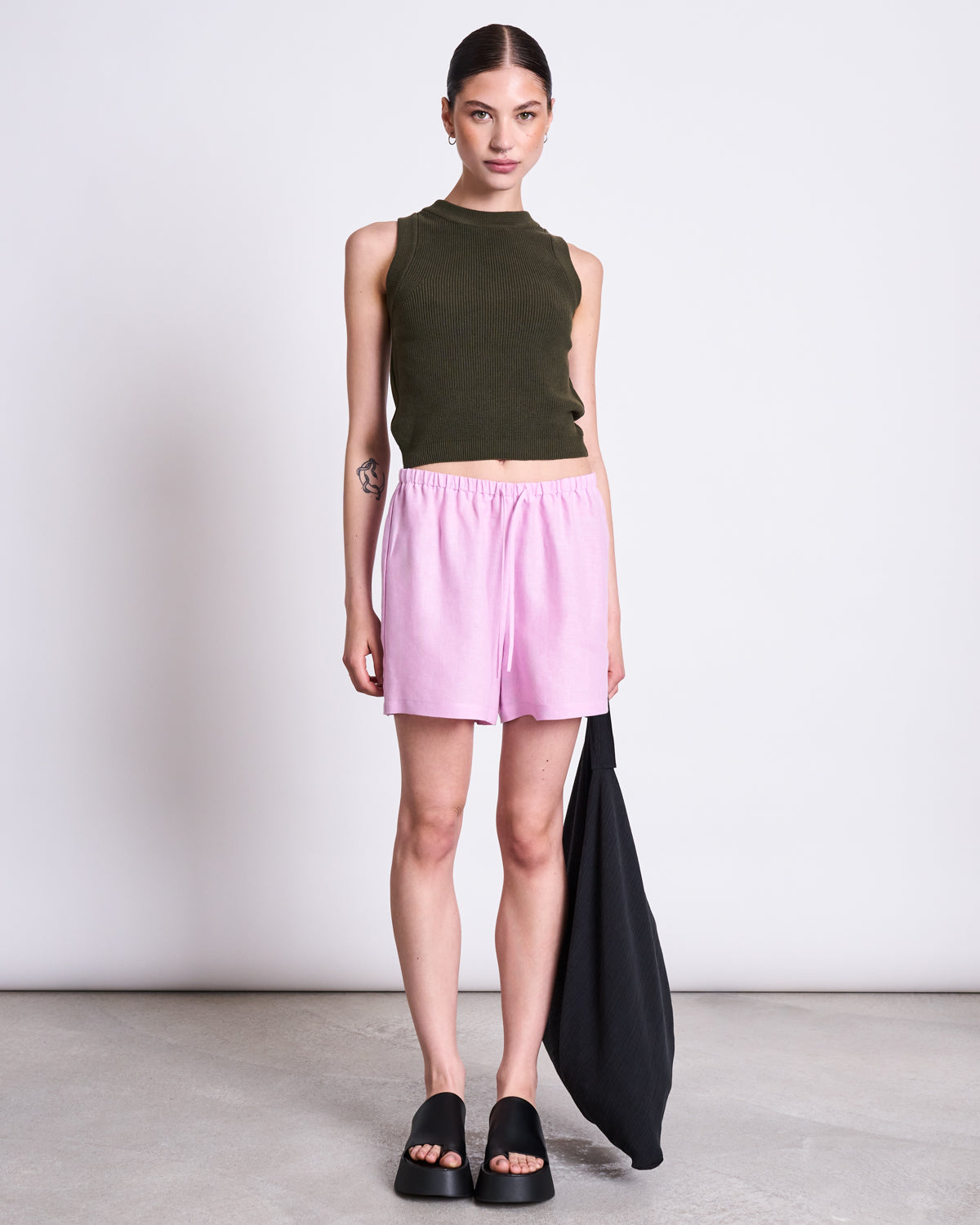 LINEN DRAWSTRING SHORTS MARUM LIGHT ORCHID Shorts jan-n-june 1