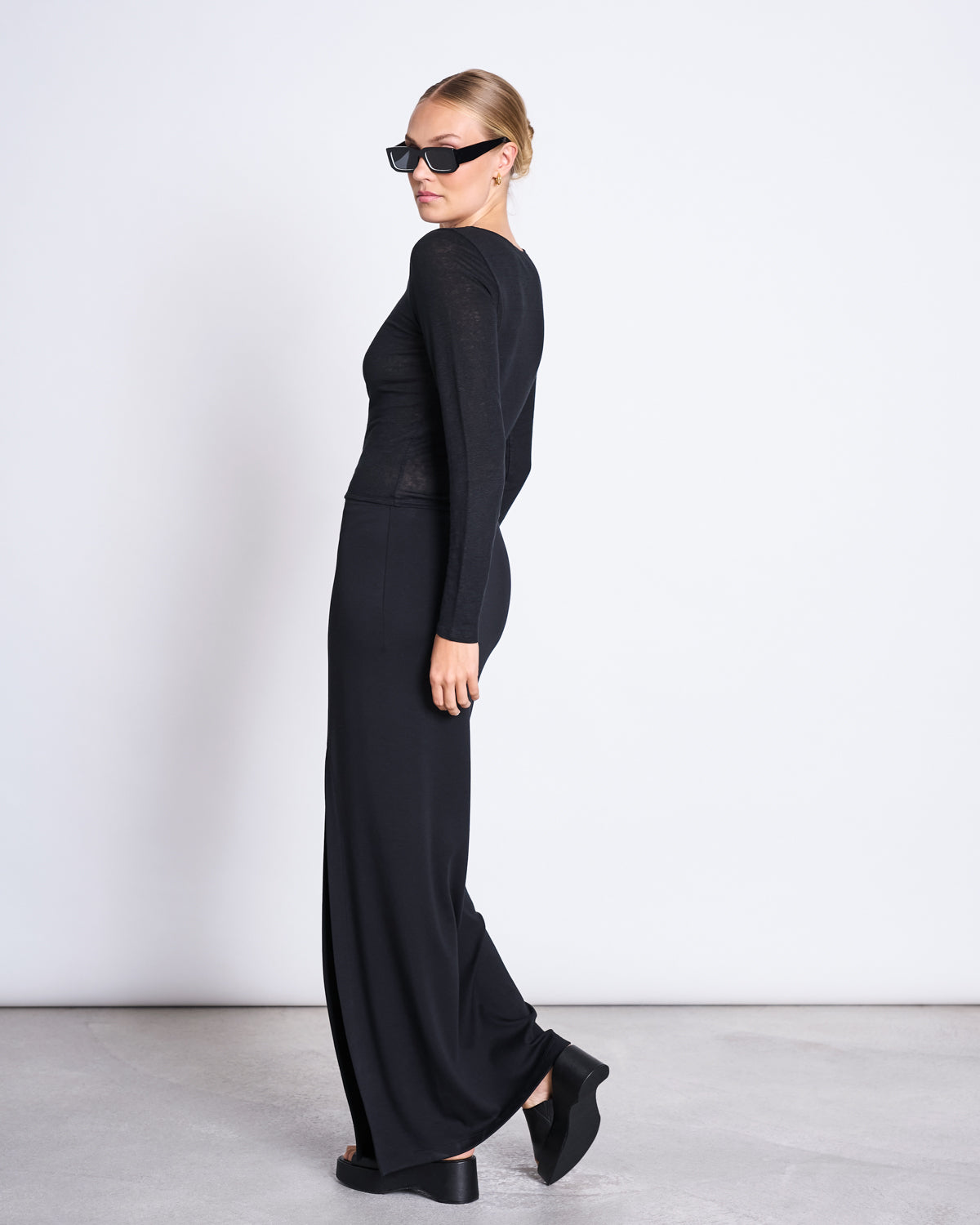 MAXI SKIRT LUSTA BLACK skirt jan-n-june 10