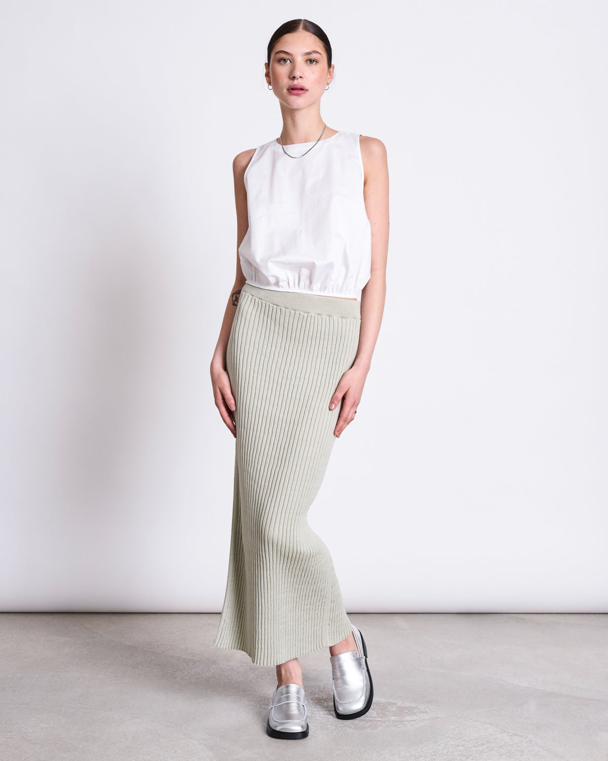 MIDI KNIT SKIRT EBBA VINTAGE LACE GOTS Skirts jan-n-june 1