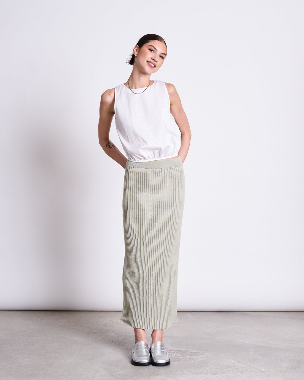 MIDI KNIT SKIRT EBBA VINTAGE LACE GOTS Skirts jan-n-june 2