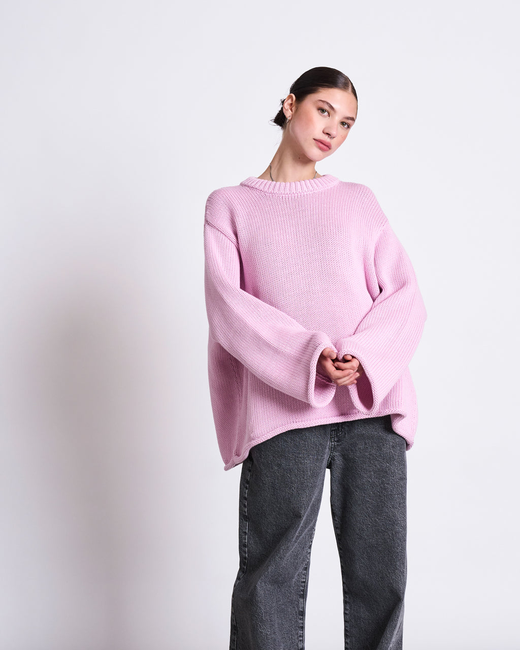 JUMPER SONA LIGHT ORCHID GOTS Knits jan-n-june 2