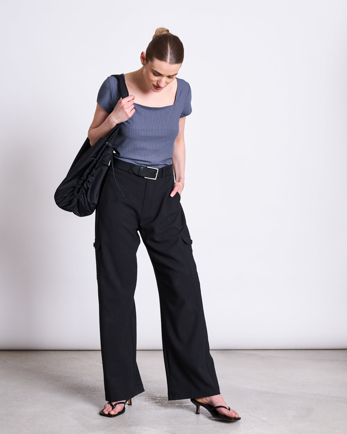 CARGO PANTS FANO BLACK Pants jan-n-june 7