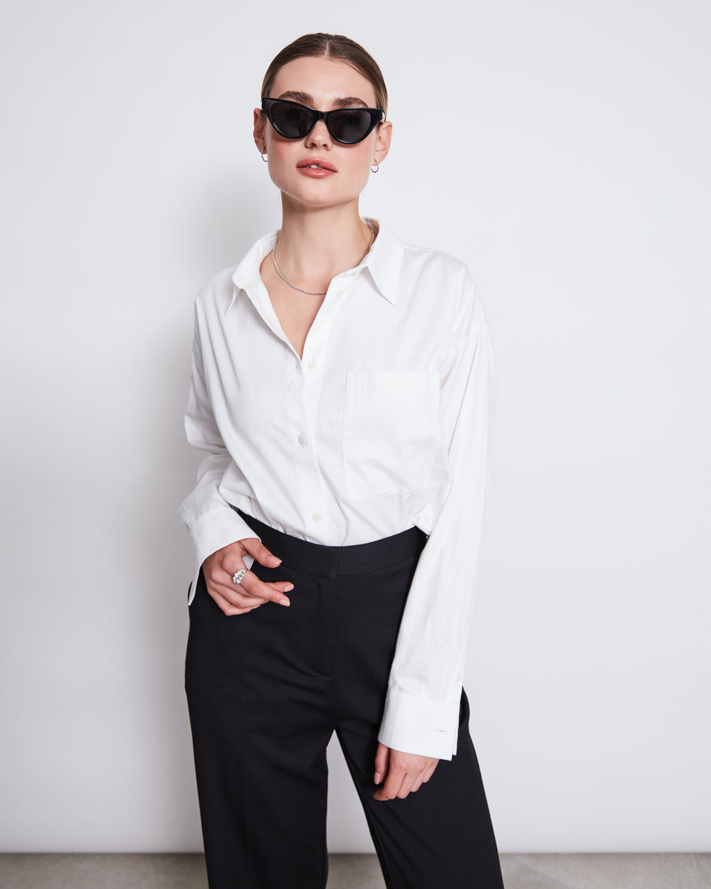 OVERSIZED SHIRT MAMRO WHITE jan-n-june 8